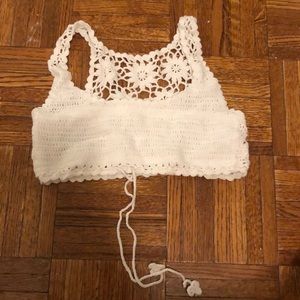 Crochet swim top
